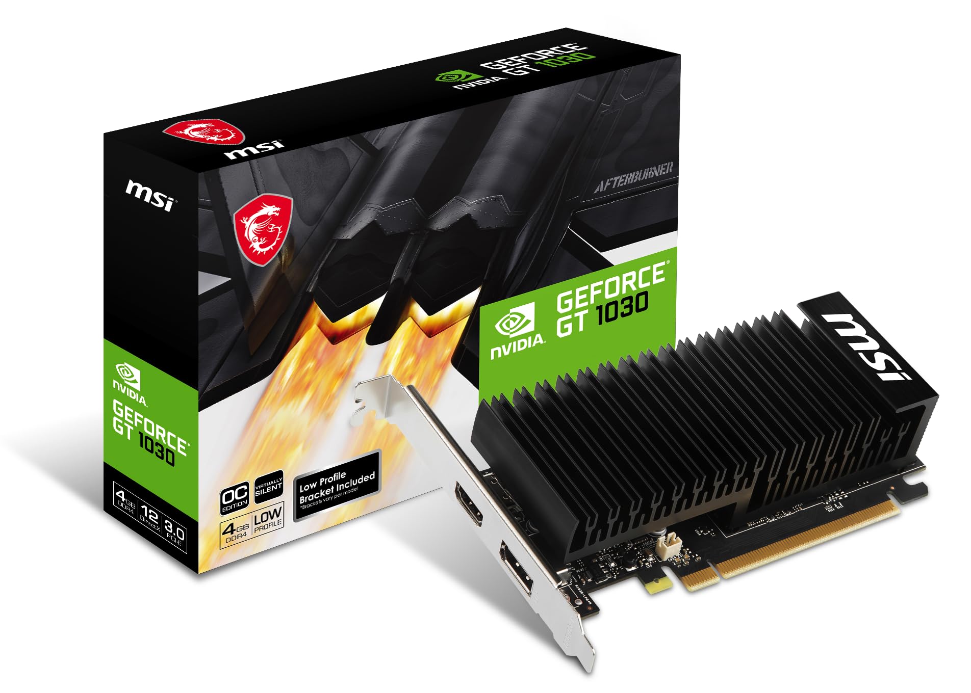 Carte Graphique Nvidia MSI GeForce GT1030 4GHD4 LP OC 4Go - GT 1030 4GHD4 LP OC