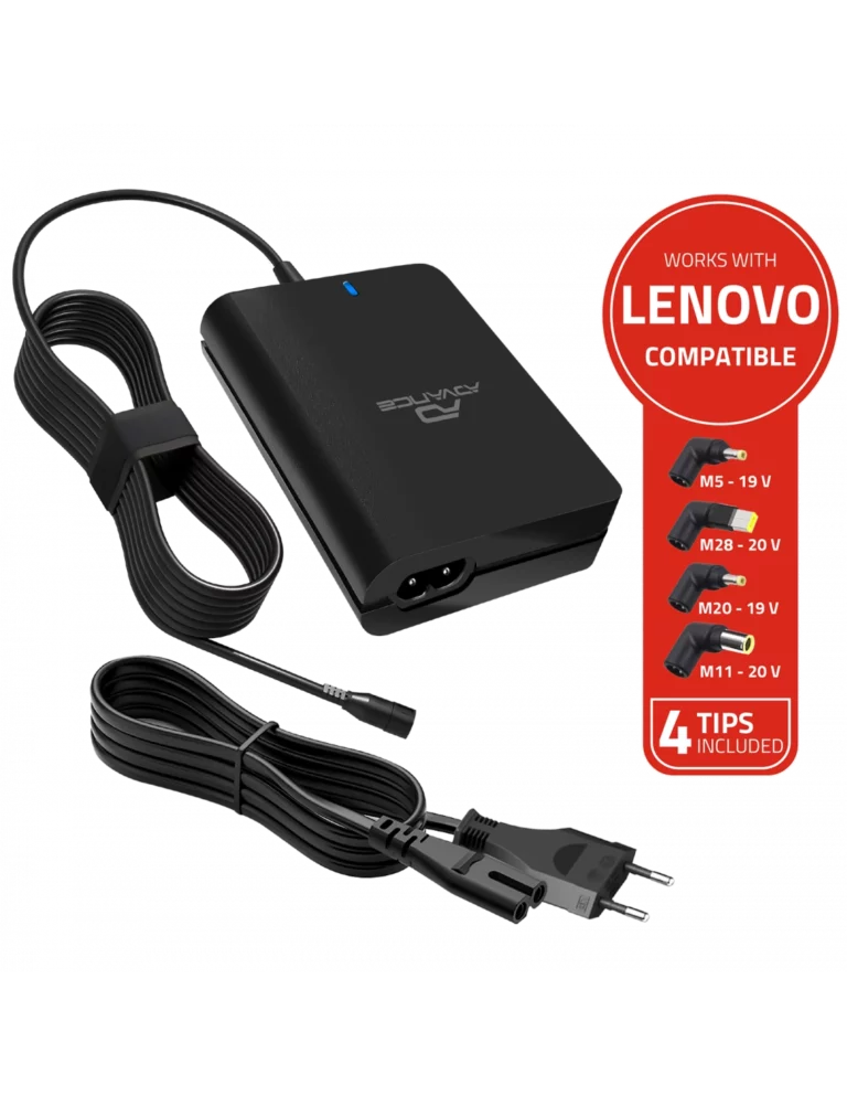 Advance PowerUp 90W LENOVO (CHG-090LX) Chargeur 4 embouts pour PC portable LENOVO (90W)