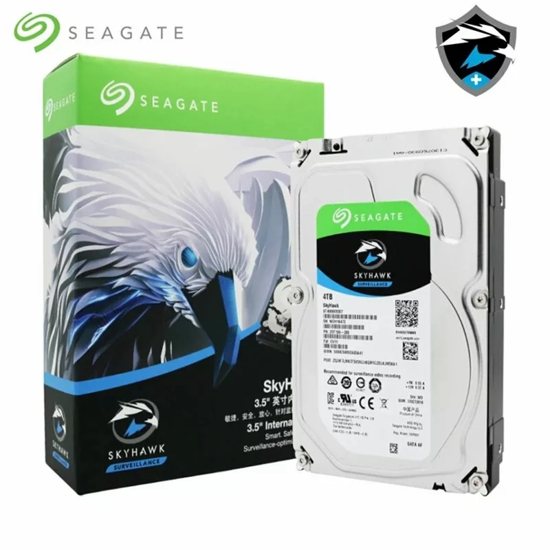 SEAGATE Disque Dur 3,5″ Skyhawk 4To – S-ATA 3,5″ – ST4000VX0