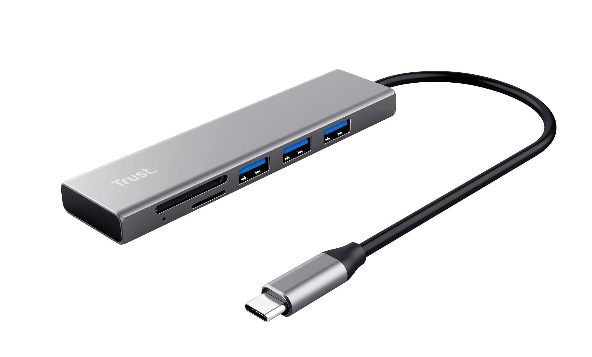 Hub USB-C 3.2 Trust Halyx - 3 ports USB-A + lecteur de cartes