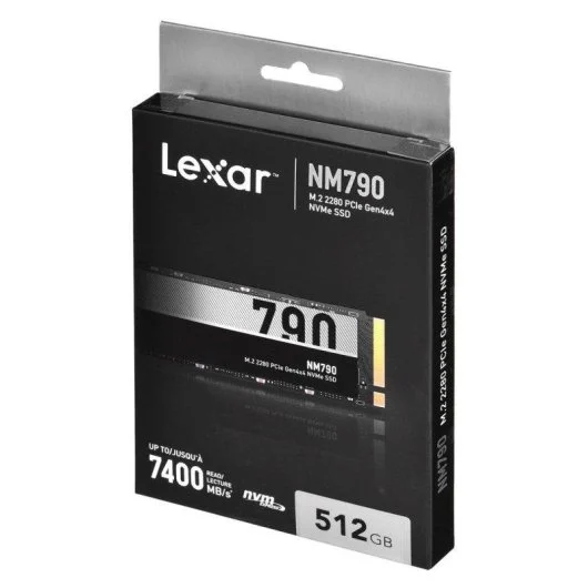 Disque SSD Lexar NQ790 512Go - NVMe M.2 Type 2280 - LNQ790X512G-RNNNG