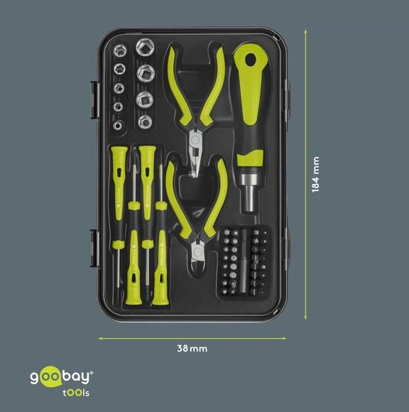 Jeu d'outils Goobay 49 pièces - 77846